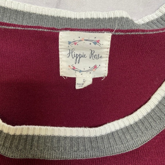 Burgundy and Grey Long Sleeve - Picture 3 of 5